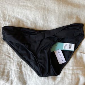 Seafolly black bikini bottoms